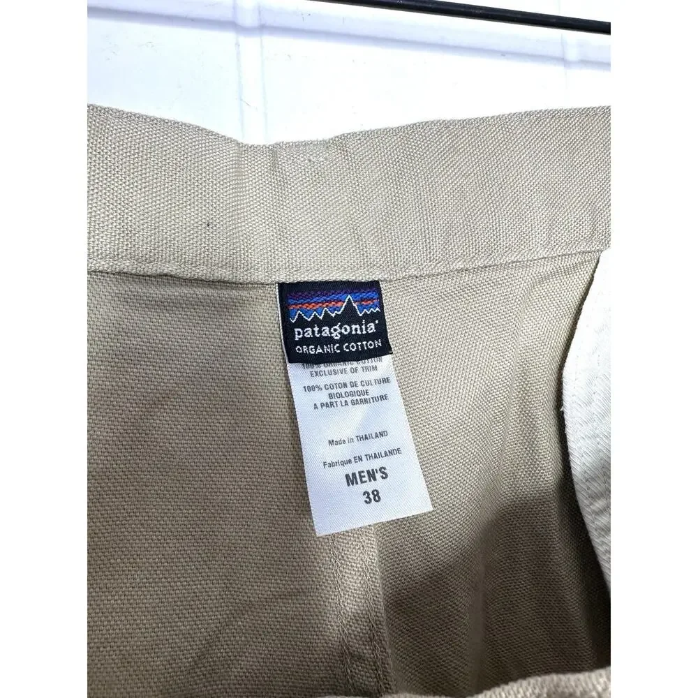Patagonia Mens 38 Duck Shorts 9” - Beige Khaki 57075 Organic Cotton Hiking
